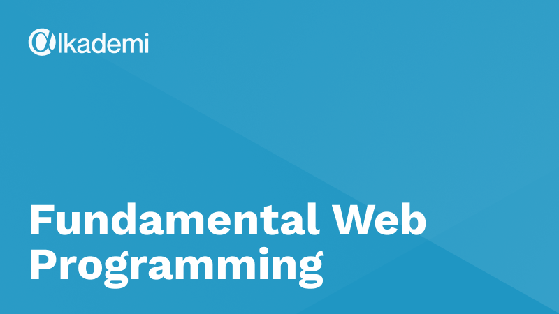 Fundamental Web Programming - Alkademi - Accelerate Your Global Digital ...